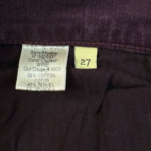 Rag & Bone Skinny Jean Wine Maroon Purple - Picture 5 of 10